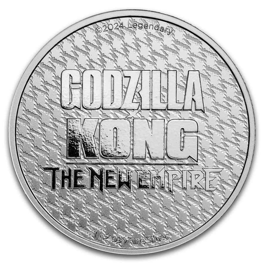 1 oz Silver Round - Godzilla x Kong - Godzilla Colorized | eBay